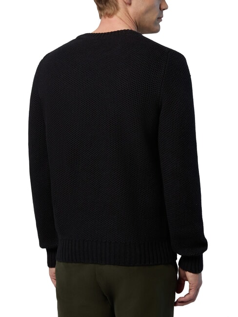N|S Waffle crew neck sweater dark gray melange - Men's Sweaters