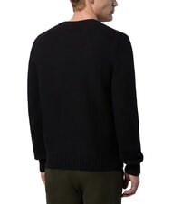 NORTH SAILS N|S Waffle crew neck sweater dark gray melange - Men's Sweaters - 2