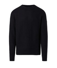 NORTH SAILS N|S Waffle crew neck sweater dark gray melange - Men's Sweaters - 5