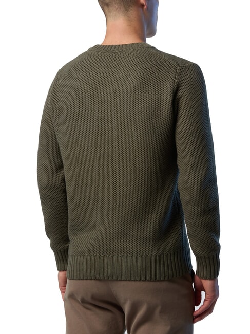 N|S Waffle crew neck sweater forest night - Men's Sweaters