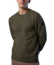 NORTH SAILS N|S Waffle crew neck sweater forest night - Men's Sweaters - 3
