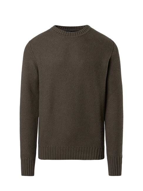 N|S Waffle crew neck sweater forest night - Men's Sweaters