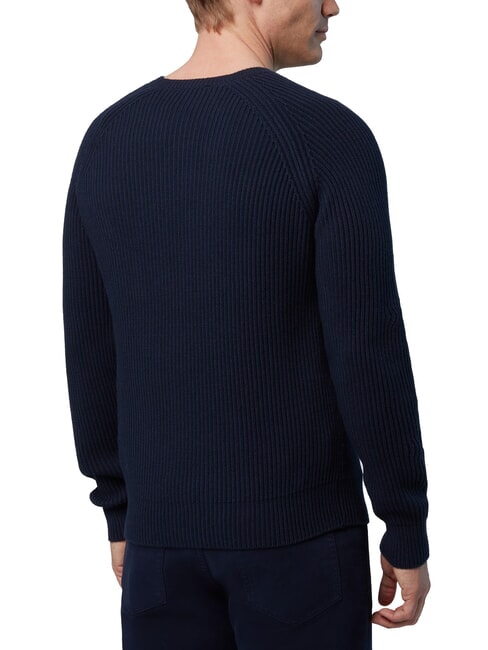 N|S Ribbed crew neck sweater navy blue - Men's Sweaters