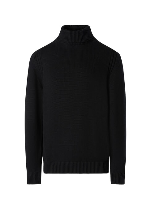 N|S Cotton turtleneck sweater black - Men's Sweaters