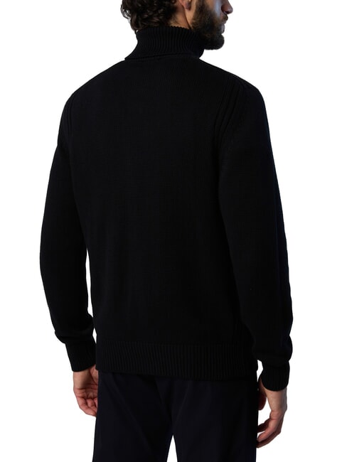 N|S Cotton turtleneck sweater black - Men's Sweaters