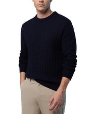 NORTH SAILS N|S Cable knit crew neck sweater navy blue - Men's Sweaters - 3