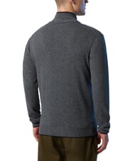 NORTH SAILS N|S Half-zip turtleneck sweater medium gray melange - Men's Sweaters - 2