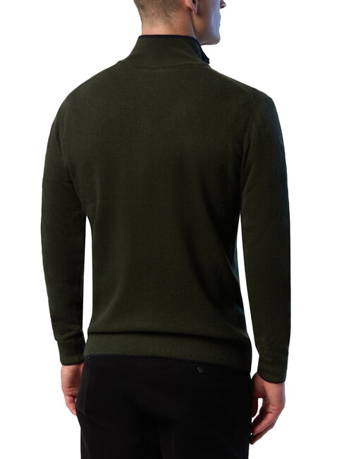 N|S Half-zip turtleneck sweater forest green - Men's Sweaters