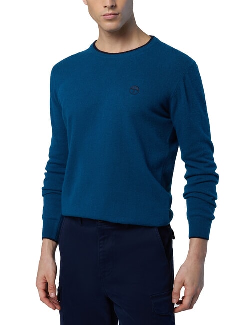 N|S Crew neck sweater water green - Men's Sweaters
