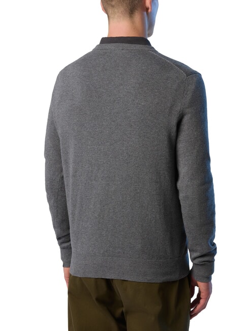 N|S V-neck sweater medium gray melange - Men's Sweaters