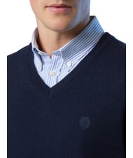 NORTH SAILS N|S V-neck sweater navy blue - Men's Sweaters - 3