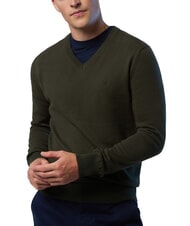 NORTH SAILS N|S V-neck sweater forest green - Men's Sweaters - 3