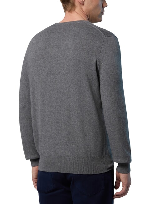 N|S Crewneck sweater medium gray melange - Men's Sweaters