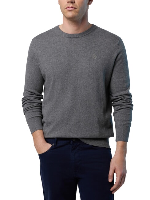 N|S Crewneck sweater medium gray melange - Men's Sweaters