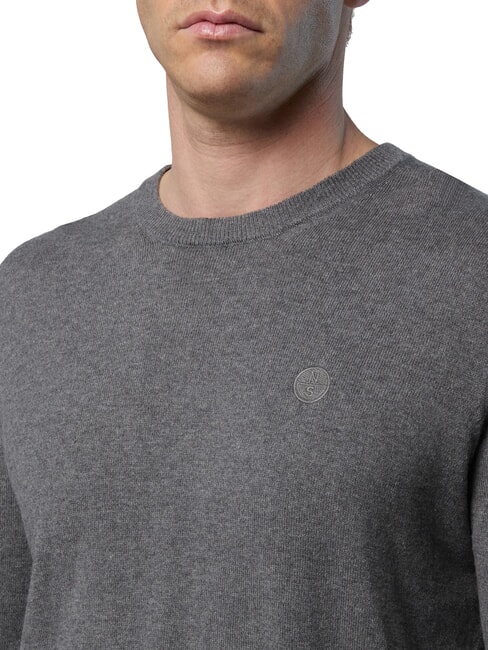 N|S Crewneck sweater medium gray melange - Men's Sweaters