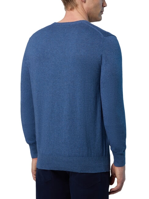 N|S Crewneck sweater blue melange denim - Men's Sweaters