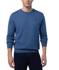 NORTH SAILS N|S Crewneck sweater blue melange denim - Men's Sweaters - 3