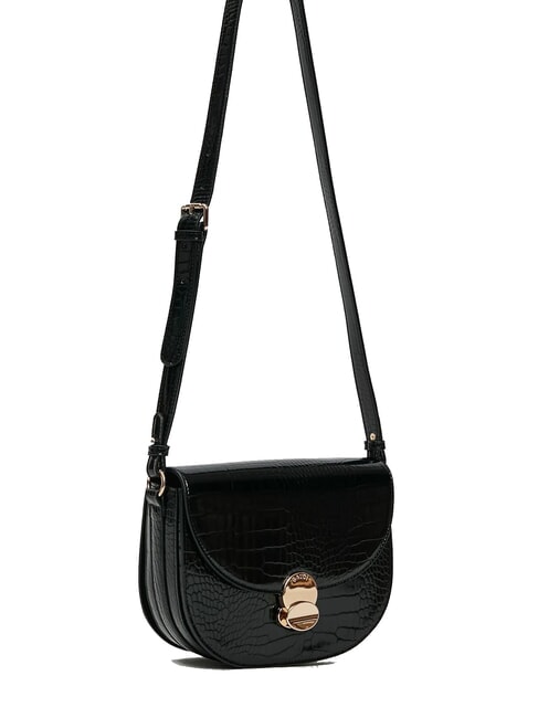 EVELYN COCCO Medium printed shoulder bag BLACK - Women’s Bags