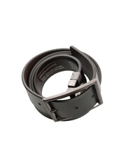 ARMANI EXCHANGE CINTURA Double-sided leather belt black / chocolate - Belts - 3