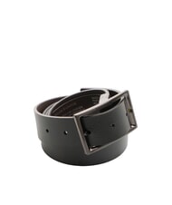 ARMANI EXCHANGE CINTURA Double-sided leather belt black / chocolate - Belts - 4