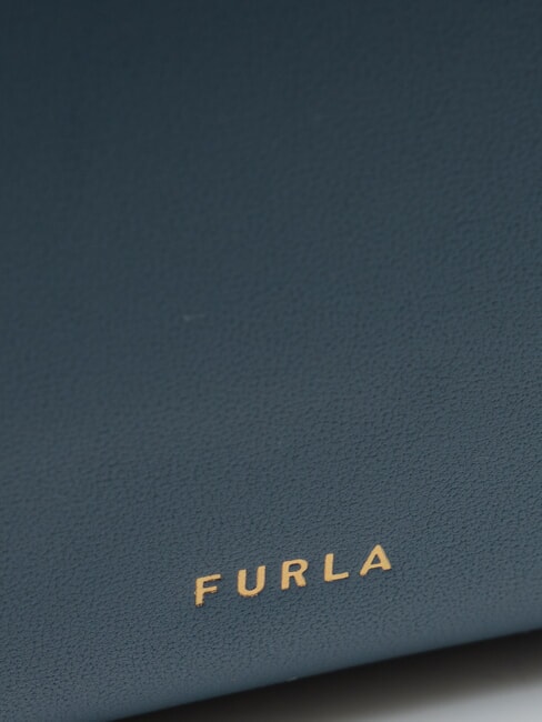 TONIE Shoulder bag, leather gray blue - Women’s Bags