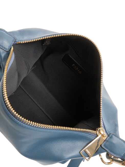 TONIE Shoulder bag, leather gray blue - Women’s Bags
