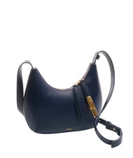 FURLA GOCCIA Hammered leather shoulder bag royal blue - Women’s Bags - 2