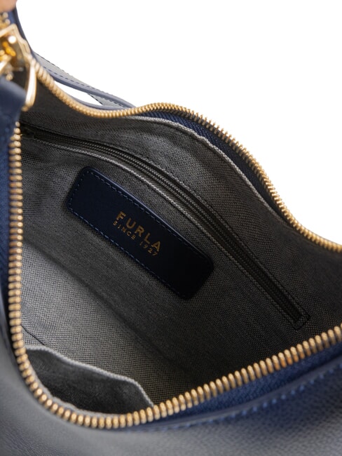 GOCCIA Hammered leather shoulder bag royal blue - Women’s Bags