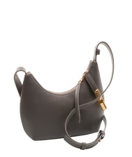 FURLA GOCCIA Hammered leather shoulder bag urban gray - Women’s Bags - 2