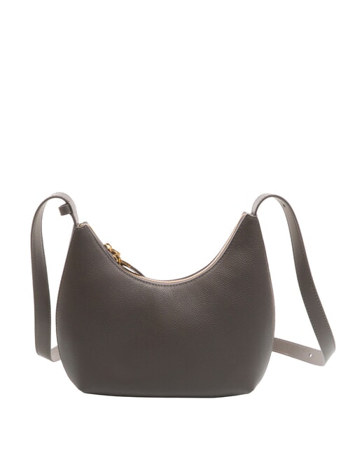 GOCCIA Hammered leather shoulder bag urban gray - Women’s Bags