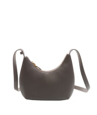 FURLA GOCCIA Hammered leather shoulder bag urban gray - Women’s Bags - 4