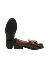 COCCINELLE BEAT SELLERIA Leather moccasins with tassel brunette - Women&rsquo;s shoes - 5