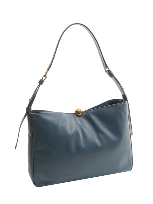 SFERA SOFT Leather shoulder bag gray blue - Women&rsquo;s Bags
