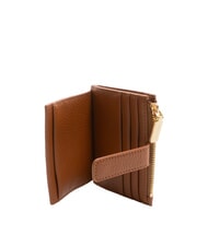 COCCINELLE METALLIC SOFT Textured leather flat wallet - Women&rsquo;s Wallets