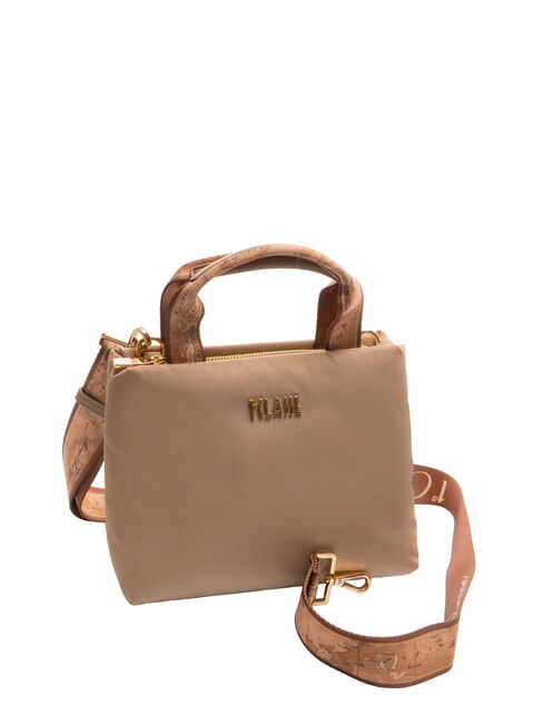 PUFFY NYLON Small handbag with shoulder strap greige - Women’s Bags