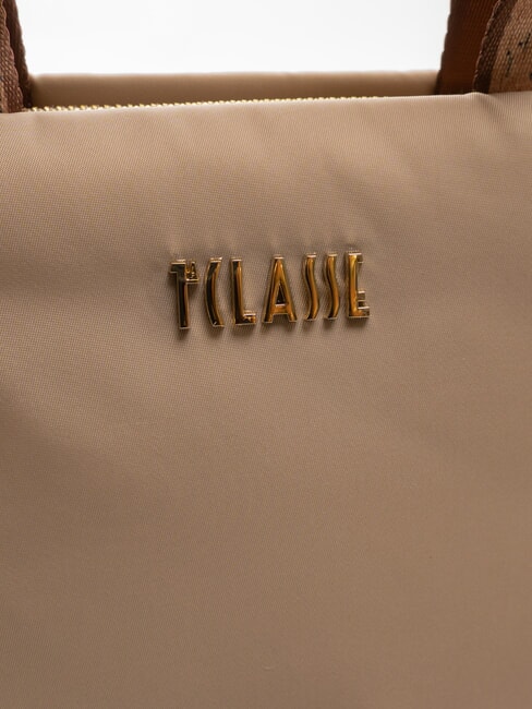 PUFFY NYLON Small handbag with shoulder strap greige - Women’s Bags