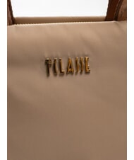 ALVIERO MARTINI PRIMA CLASSE PUFFY NYLON Small handbag with shoulder strap greige - Women’s Bags - 4