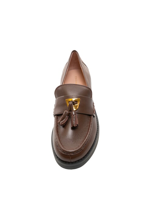 BEAT SELLERIA Leather moccasins with tassel brunette - Women’s shoes