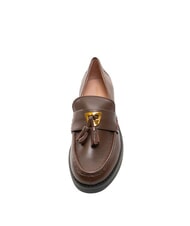 COCCINELLE BEAT SELLERIA Leather moccasins with tassel brunette - Women’s shoes - 3