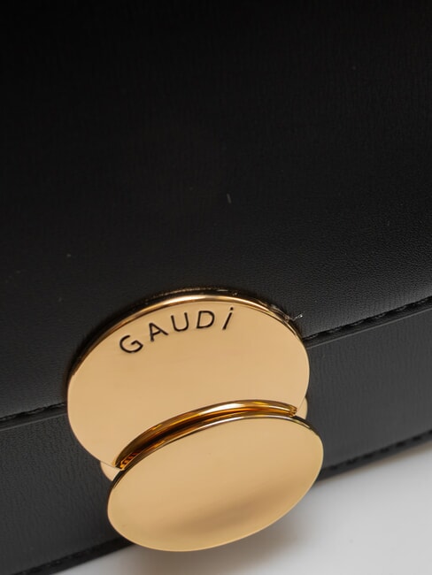 EVELYN Small shoulder bag with flap BLACK - Women’s Bags