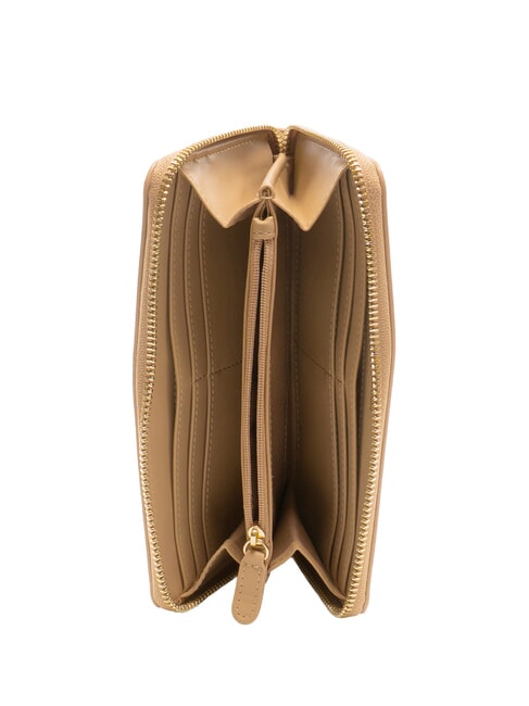 QUILTED Large zip-around wallet beige - Women&rsquo;s Wallets