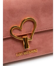 LOVE MOSCHINO SMART DAILY Shoulder bag with flap antique pink - Women&rsquo;s Bags - 3