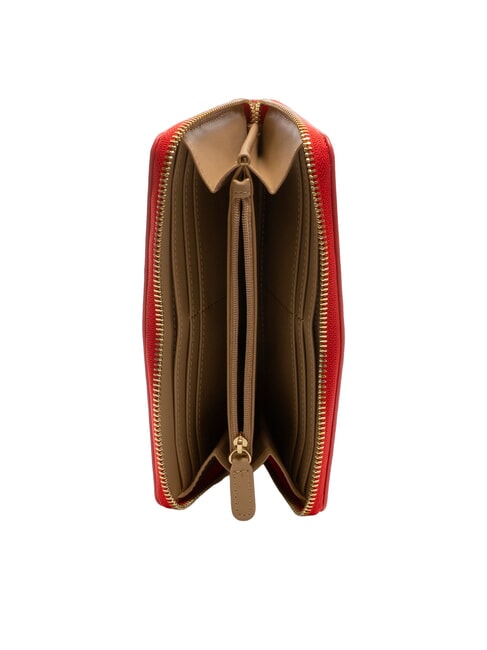 QUILTED Large zip-around wallet RED - Women&rsquo;s Wallets