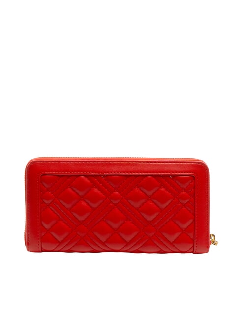 QUILTED Large zip-around wallet RED - Women&rsquo;s Wallets