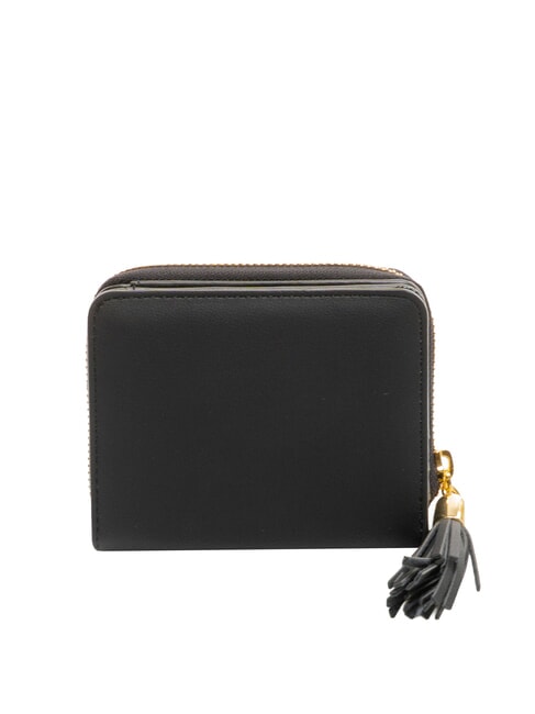 ESSENTIAL Small tassel zip-around wallet Black - Women&rsquo;s Wallets