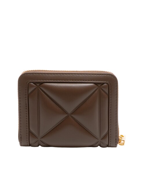 EMBOSSED Compact zip-around wallet chocolate - Women’s Wallets