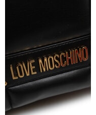 LOVE MOSCHINO PUFFY LOGO Small heart pouch shoulder bag black/red/black - Women’s Bags - 3
