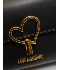 LOVE MOSCHINO SMART DAILY Clutch bag with chain shoulder strap Black - Women’s Bags - 3