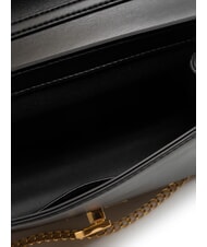 LOVE MOSCHINO SMART DAILY Clutch bag with chain shoulder strap Black - Women’s Bags - 5