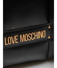 LOVE MOSCHINO PUFFY LOGO Backpack with heart pouch black/red/black - Women’s Bags - 3